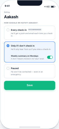 Only if I do not check in mode selected, with the inline weekly Monday summary toggle turned on.